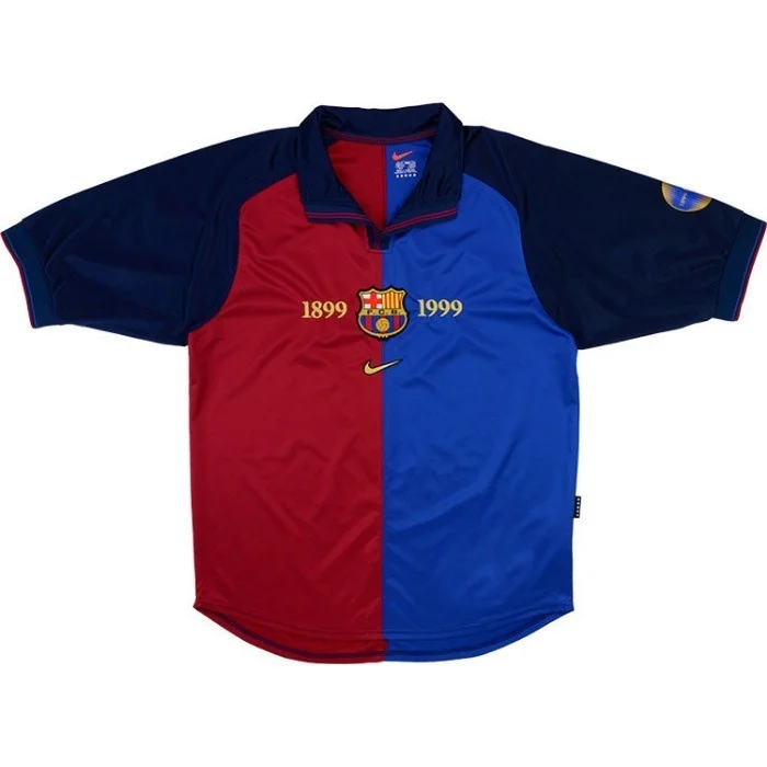 Maillot-Retro-Vintage-FC-Barcelone-Centenaire-1999-2000-01.jpeg CAMISETA FC BARCELONA RETRO (1999-2000) - Imagen 1