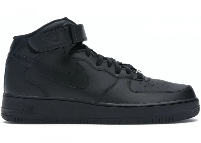 AIR FORCE 1 MID BLACK - Imagen 1